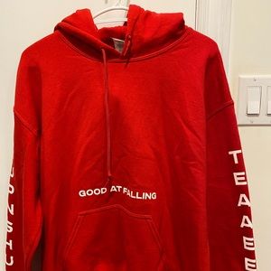 Unisex red hoody sweater